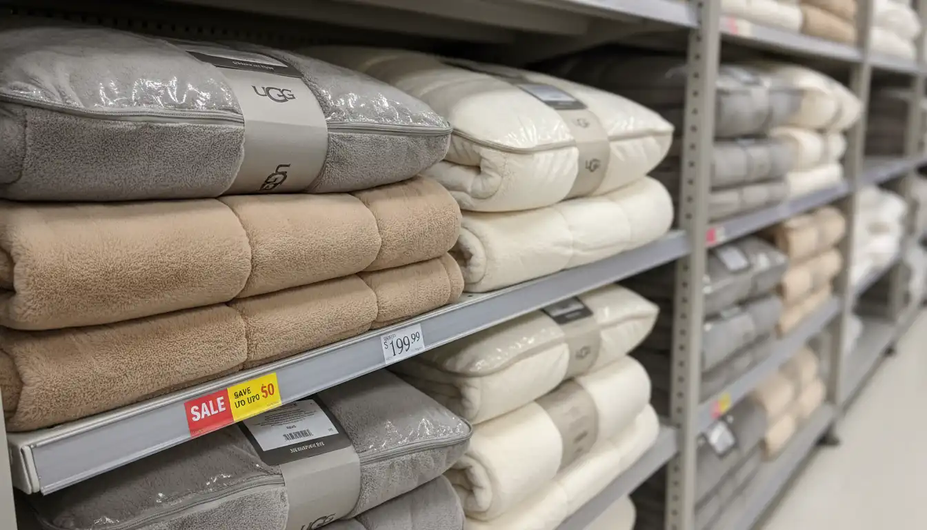 Ugg blankets and comforter sets at Bed Bath and Beyond