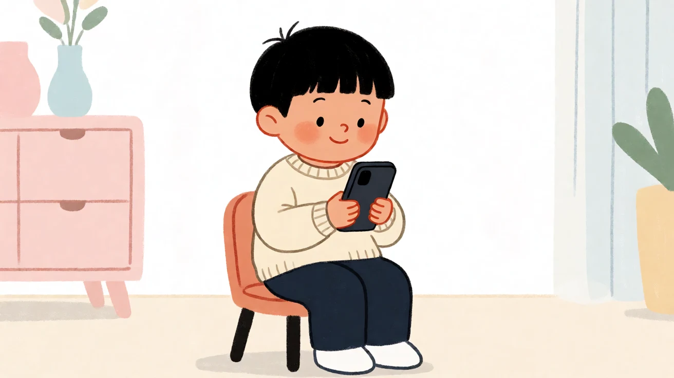 A person calmly looking at their phone, unbothered by a prank WiFi name
